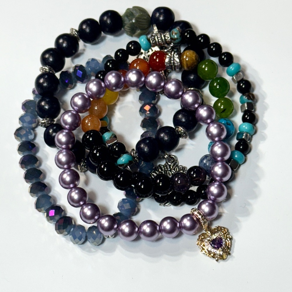 Colorful Beaded Bracelet Set